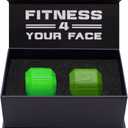 Jawzrsize Pop N Go and Custom Fit Jaw Enhancer Bundles- Jaw, Face, and Neck Exerciser and Toner