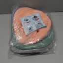 Legigo 5 Pack Thicker Bathroom Toilet Seat Cover Pads- Soft Warmer Toilet Seat Cushion Cover Stretchable Washable Fiber Cloth, Easy Installation Comfortable Toilet Lid Seat Cover(Knit Elongated Light) (Knit Bright Color)