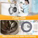 WPW10381562 W10290499 Washer Door Boot Seal Compatible with Maytag/Amana/Inglis/Whirlpool Washer Door Seal Gasket, WFW9150WW00 WFW9151YW00 WFW9250WW00 Front Load Washer Door Gasket Parts