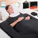 Infrared Sauna Blanket for Home: Extra Large Portable Design for Full Body Detox & Relaxation - Far Infrared Heating Adjustable 86-176 & 20-60 Min Timer 74.8 x 35.5Inch