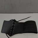 JASGOOD Womens Elastic Costume Waist Belt Lace-up Tied Waspie Corset Belts for Women (Fit Waist Size 30"-33", Black)