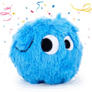 3 x lilfrd Squeaky Dog Chew Toys, Spiky Bouncy Rubber Dog Toy Balls, Plush Toy for Small Medium Dogs, Teeth Cleaning