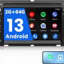 Car Stereo Radio for Chevy Silverado Tahoe GMC Sierra Yukon, Android 13 with CarPlay Android Auto Bluetooth GPS Navigation Touch Screen Head Unit, 7 Inch IPS Screen 2GB RAM+ 64GB ROM