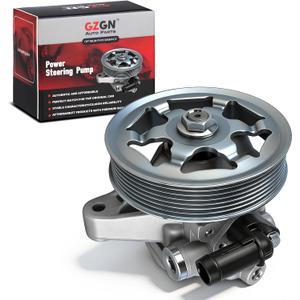Power Steering Pump 21-5341 with Pulley Fits for 2003-2007 Honda Accord EX Sedan, 2004-2007 Accord EX Coupe 2-Door 2.4L, 2003-2007 Accord LX Sedan 4-Door 2.4L, Power Assist Pump Replace# 56110RAAA01