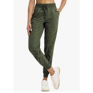 Baleat Women's Workout Jogger Studio Track Athletic Pants Hiking Casual Pants with Pockets Lightweight XL
