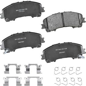 Bendix Premium SBC1736 Ceramic Front Brake Pads for INFINITI Q50 2014-2023, Q60 2016-2022, QX50 2016-2017, 2019-2023, QX55 2022-2024, Nissan Rogue (3-Row models) 2014-2020, X-Trail 2015, 2017-2023