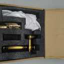 1 Pack Antique Brass Door Lever Privacy Antique Door Handle Door Lever Bedroom and Bathroom Zinc Alloy