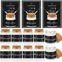MTLEE 8 Pcs Bridesmaid Proposal Gifts Soy Wax Scented Maid of Honor Candles with I Can't Say I Do Card Stickers Matron of Honor Wedding Candle Gift Bridal Proposal Invited Favor for Wedding(Black)