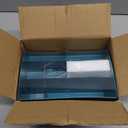 Desk Organizer with 6 Compartments and 2 Drawers, Plastic Makeup Organizer, Pen Holder for Desktop Storage, Desk Organization for School, Home, Office Supplies (Dark Green)