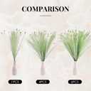 Green Pampas Grass Decor 4pcs 25 Inch Faux Pampas Grass Artificial Pampas for Boho Home Decor, Table Decorations Wedding Centerpieces & Vase Filler
