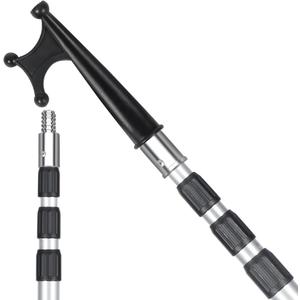 Boat Hooks for Docking,Telescoping Boat Hook,Sturdy and Lightweight Push Pole for Boat Accessories, 12ft-Silver