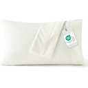 Bedsure Queen Pillow Cases Set of 2 - Ivory Brushed Microfiber Pillowcase 2 Pack, Super Soft Pillowcase, Cream Pillow Case Covers with Envelope Closure for Kids, Wrinkle, Fade Resistant, 20x30 Inches