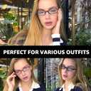 TJUTR Office-Siren Bayonetta Glasses, Blue Light Computer Glasses for Women