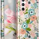 Hocase for Galaxy S24 FE Case, Heavy Duty Shockproof Protection Soft Silicone Rubber+Hard Plastic Bumper Hybrid Protective Case for Samsung Galaxy S24 FE (6.7") 2024 - Pink