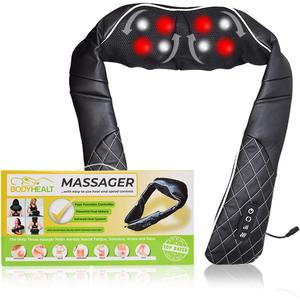 Shiatsu Neck Massager for Pain Relief Deep Tissue with Heat, 3D Kneading Massage Pillow Back Shoulder Massagerfor Body Muscle, Plug-in Use for Home Office Car, Gifts for Mom Dad Him Her