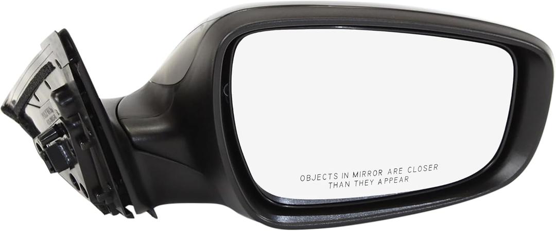 JC Whitney Passenger Side Power Heated Mirror for Hyundai Veloster 2012-2017 Without Signal Light Paintable With Panoramic & Metal Roof JHY56ER