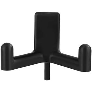 Shed Hook Compatible with Rubbermaid, Utility Double-Head Design Hanger Resin Multi-Purpose Power Tools Holder for Shed Organization and Storage Accessories (Black)