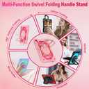 WESOROL Case for iPad (A16) 11th Generation 11 Inch (2025) iPad 10th Generation 10.9 Inch (2022),Full-Body Drop Protection i Pad Case 10th Gen with Rotating Stand Screen Protector Pencil Holder,Rose