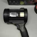 Rechargeable Spotlight, 99,000 Lumens Super Bright Handheld Led Flashlight, Outdoor Spot Light with Cob Light and Solar Panelsfor Boating Camping