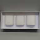 Set of 3 Premium Scented Soy Candles Gift Set | One Life Collection - Orange Blossom, White Tea & White Bloom | Crackling Wood Wick | Luxury Candle Set for Relaxation, Home Dcor & Gifts | 9.8oz Each