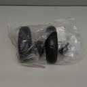 MroMax 1Pc 5.11 Inch Stroller Wheel Set, 130mm x 33mm Swivel Wheel, for 19mm Circular Pipes, Plastic Swivel Wheel Replacement for Pet Stroller Black