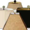 Royal Designs Shallow Drum Gather Pleat Basic Lamp Shade, Antique Gold, 11" x 12" x 8.5",BS-750-12AGL