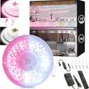 Pink & White LED Strip Light Kit for Bedroom, 10 Ft LED Lights Strip, 24V Dual Tunable Rope Light with Dimming & Color Temperature Adjustment for Living Room, Mirror, Home Lighting