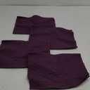 AVKA Studio 100% Cotton Ribbed Placemats - Set of 4-13 x 19 Inches - Dark Purple - Everyday Cloth Table Mats - Thick Construction, Washable & Reusable Cloth Place Mats