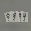 COKOHAPPY 10 Sheets Magic Death Eaters Dark Mark Mamba Snake Temporary Tattoo for Costume Party
