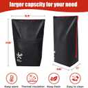 BBQ Blanket for Resting Meat, Smoker Meat Resting Blanket, Reusable Smoker Grilling Meat Insulated Resting Bag with Wide Mouth for Large Briskets, Pork Shoulders, Turkeys (21in)