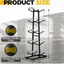 Medicine Ball Rack, 5-Layer Slam Ball Storage Stand | Holds 10 Med Balls, Heavy Metal Vertical Medicine Ball Tree, Holds Balls up to 11" Diameter, For Home Gym