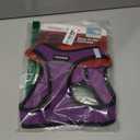 Best Pet Supplies - All Weather Mesh/Plush, Reflective, No Pull Harness for Small, Medium Dogs, Cats - Secure with Hook & Loop Fastener, Buckle, Double D-Rings - Purple/Black Trim, L (L (Chest: 18 - 20.5"))