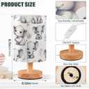 Bedside Table Lamp Cute Elephant Table Lamp for Bedroom Nightstand Lamp with USB Port LED Desk Lamp Shade Living Room Dorm Office
