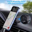 WixGear Magnetic Car Mount [2-Pack] - Universal Stick-On Dashboard Magnetic Phone Holder for Car, Strong Magnet Mount for Cell Phones & Mini Tablets with Swift-Snap Technology