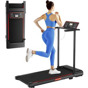 Treadmill with Handle, Treadmills for Home Samll Space, 3.0HP Portable Walking Pad with Handle, Walking Pad Treadmill with 320 LBS Capacity, Electric Compact Treadmills, Lightweight Walking Pad