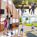 Jenaai 6 Pcs Rubber Basketballs Official Size Bulk Streetballs Multicolor Basket Balls with Pump Plain Basketball Set for Adult Youth Gifts Indoor Outdoor Training Games