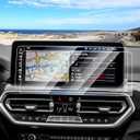 Canvcle 2PCS Screen Protector for 2022-2024 BMW X3/2022-2025 2026 X4 Accessories, 12.3 Inch Navigation Screen Tempered Glass Touchscreen Protector Navigation Screen Cover Protective Film