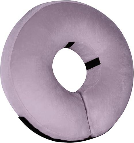 Tonqixope Inflatable Dog Cone CollarSoft Protective Cone for Dogs After Surgery,Dog Donut Collar for Large Medium Small Dogs and Cats (Purple Gray,Large)