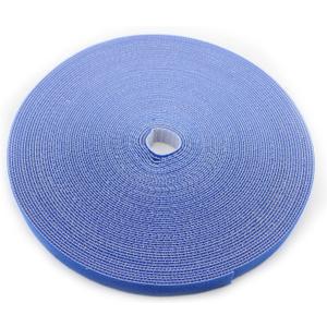 Reusable Fastening Tape Cable Ties 3/4 Inch Double Side Hook Roll (25 Yard, Purple)