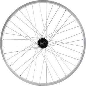 Hiland 26" x 1.75" Alloy Rear Bike Rim for 1.75 to 2.215 Inch Wide Tire, Disc Brake Compatible, Rear MTB Wheel with 7 Speed Freewheel, Bolt On Axle, Bicycle Accessories for Adult Bikes, Silver