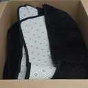 Hutha Large Area Rugs for Bedroom Living Room, 5x8 Black Solid Fluffy Super Soft Memory-Foam Furry Bedside Carpets, Modern Indoor Floor Rug Aesthetic Minimalist Rug for Kids Girls Boys Home Decor