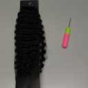 Deep Wave Human Hair Bundles 16 Inch 60g Pre-Separated Feather Crochet Hair Invisible Knotless Crochet Hair Extensions for Black Women