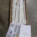 Seventable Bed Frame Queen Size with Charging Station, LED Bed with Upholstered Storage Headboard, Metal Platform Bed with Under Storage, No Box Spring Needed, Noise Free, Easy Assembly, White