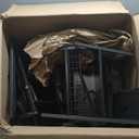 Night Stand Set 2 with Charging Station, End Table Set of 2 with 20 Colors LED Light Strip, 3 Fabric Drawers, Bedside Table with USB Ports and Outlets for Bedroom (Black)