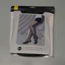 EXQUISLIFE Fleece Lined Tights Sheer Women - Fake Translucent Warm Pantyhose Leggings Sheer Thick Tights, for Winter (Small, Black)