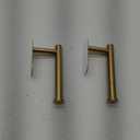 2 Pack Adhesive Curtain Holdbacks Curtain Tie Backs Curtain Holdbacks No Drill Curtain Pull Backs Adhesive Curtain Hooks Curtain Holders for Drapes (2, Gold)