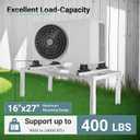 Anti-Vibration Mini Split Stand for 9,000-24,000 BTU Ductless Mini Split Air Conditioner Heat Pump, Adjustable Heavy Duty Mini Split Ground Stand for Outdoor Use, 400LBS Load Capacity