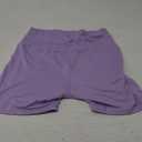 FULLSOFT High Waisted Biker Shorts for Women-5" Tummy Control Fitness Athletic Workout Running Yoga Gym Shorts (Large-X-Large, 7-light Purple)