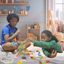 Multipurpose Go 50 Pcs Board Games for Kids & Adults Tetra Tower Balance Stacking Toys Perfect for Family Games, Parties, Travel