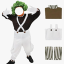 Generic Oompa Costumes, Loompa Costumes, Chocolate Factory Uniforms Workwear Halloween Sets S